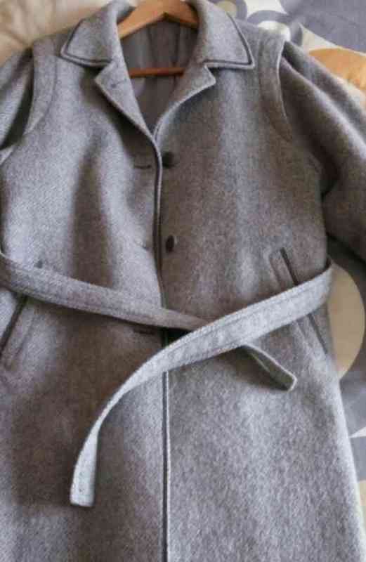 Abrigo gris paño
