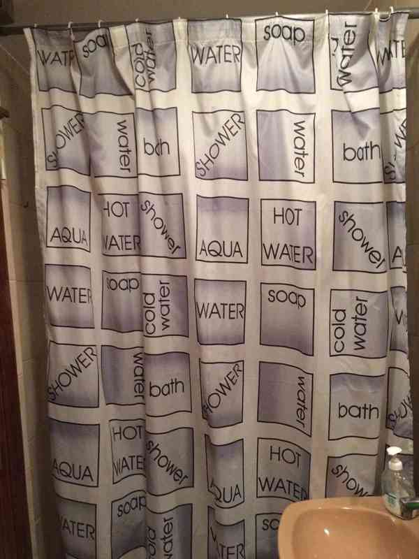 cortina ducha con barra