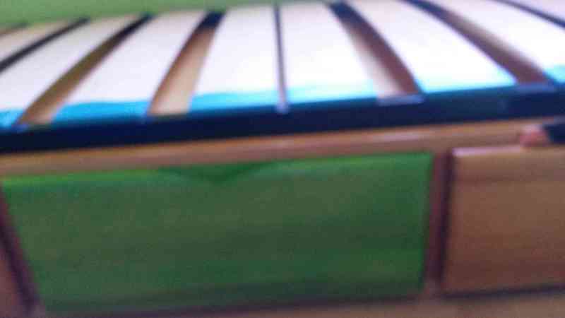 cama de pino macizo con cajones