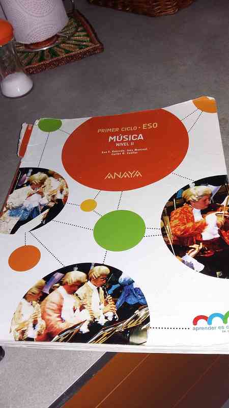 libro de musica nivel II anaya