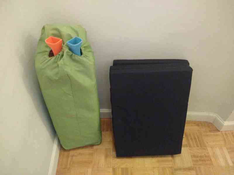 Cuna de viaje plegable + colchón