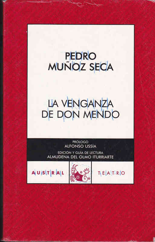 Regalo Libro: La Venganza de Don Mendo. P. Muñoz Seca