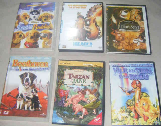 6 Dvds Disney (Copias). !Leer todo!