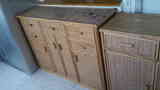 Muebles madera-mimbre