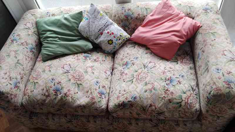 Tresillo y sofa de dos plazas 