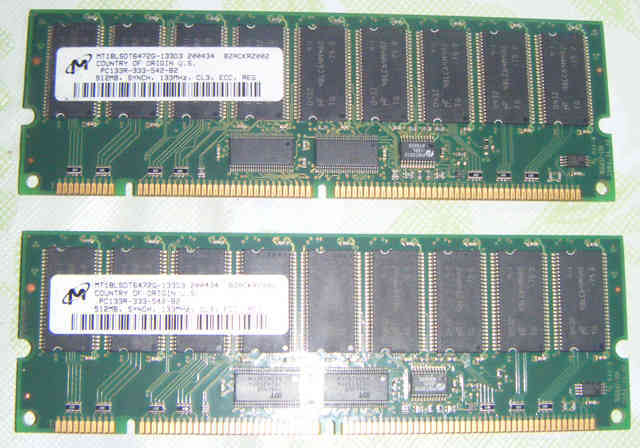 Lote 2 de Memorias de Pc.