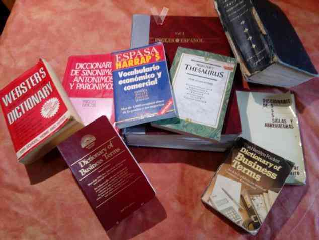 Lote de diccionarios idiomas