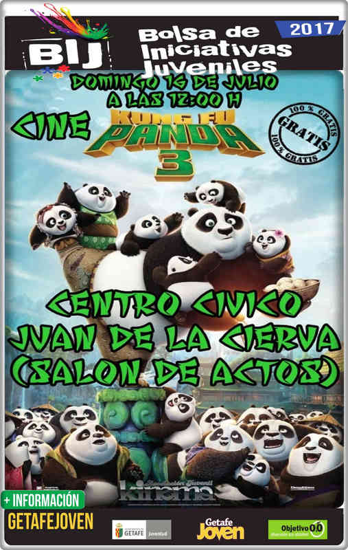 Sesión de cine Gratis: Kung Fu panda 3