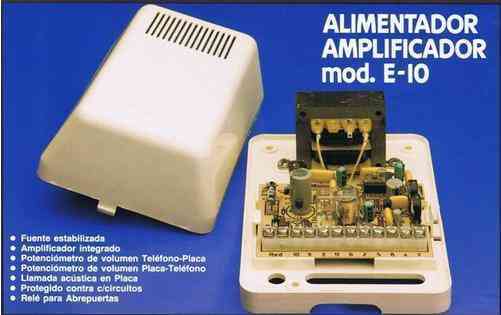 Alimentador amplificador portero eléctrico TEGUI E-10