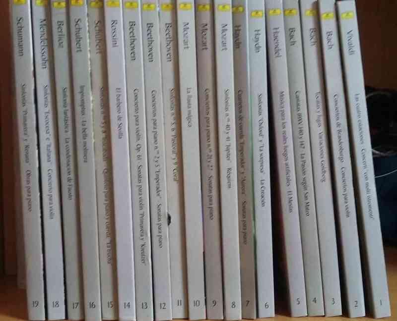 Colección música clásica 19 tomos+CDs