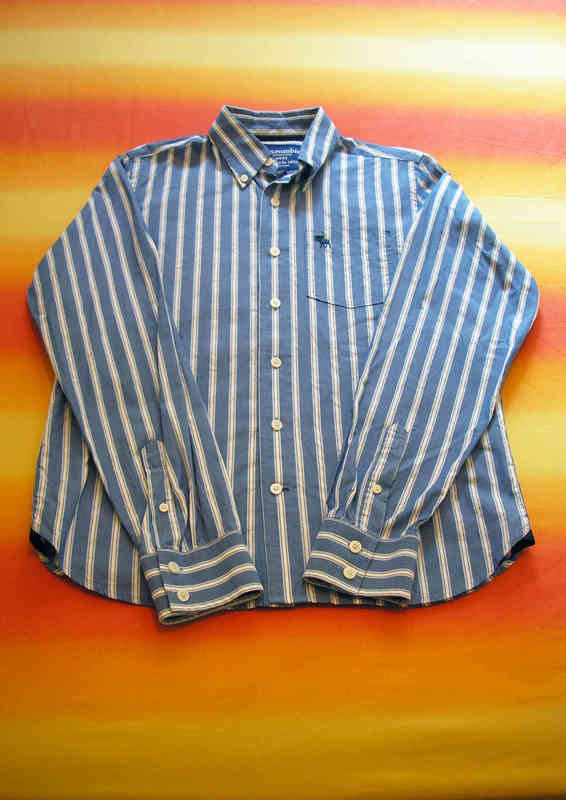 Camisa azul acero talla L manga larga (a Josehb)