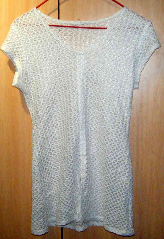 Blusa Blanca de Ganchillo.