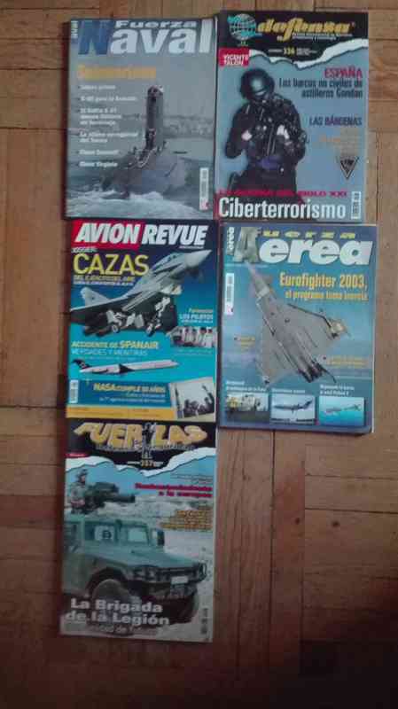 Regalo Revistas Avión, Naval, Defensa, Seguridad