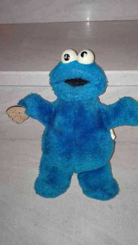 Peluche "coco, el mostruo de las galletas"(leticia)