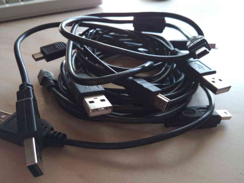 Cables USB...
