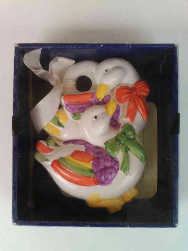 Patos de cerámica de adorno