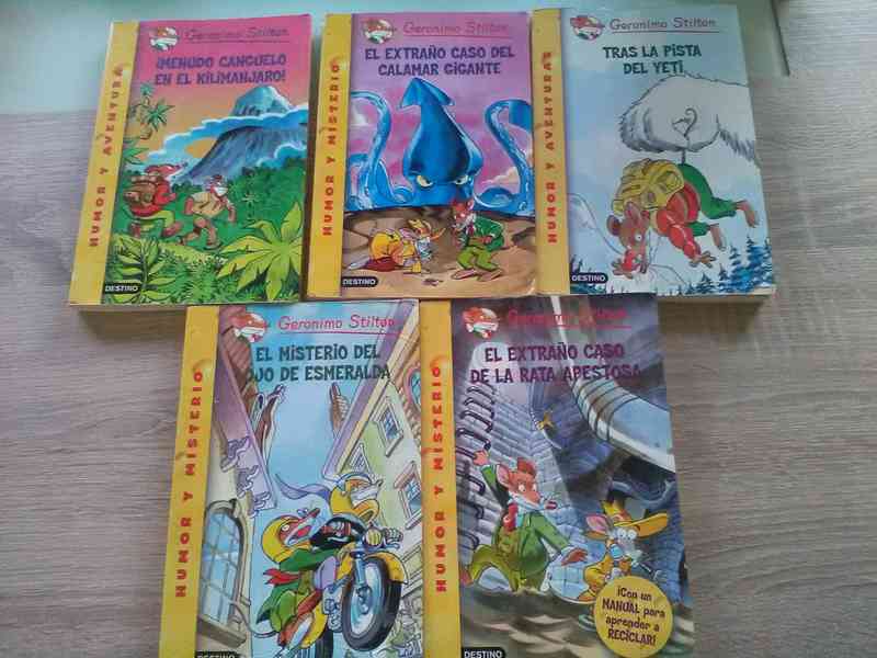 LOTE 4 - 5 LIBROS GERONIMO STILTON