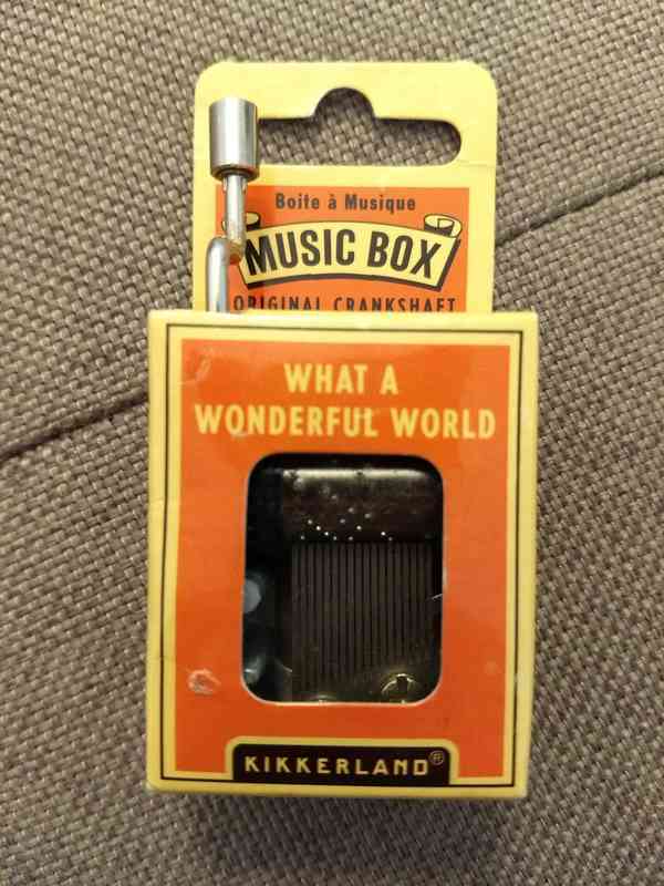 Mecanismo para caja de música (What a wonderful world)