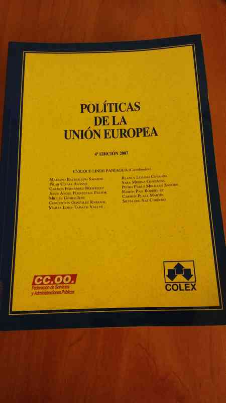 Libro sobre políticas de la Unión Europea (fonsito)