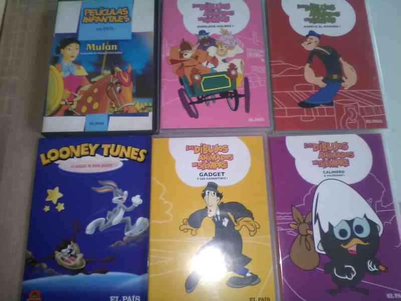 6 DVDS. PELICULAS ANIMACION. Resevado MSIV