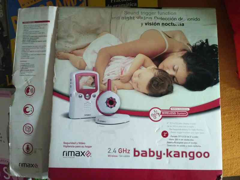 Videocámara de vigilancia para bebé (hay que usar pilas recargables)