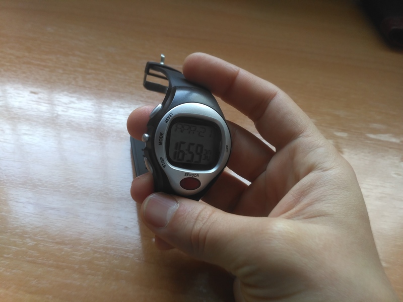 Reloj de pulsera con pulsómetro