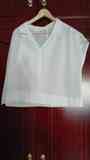 Camisa blanca. Manga corta Talla 50 (marirf)