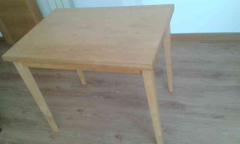 Regalo mesa de madera rectangular "agrandable"