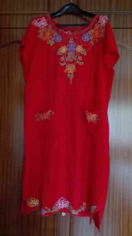 Vestido rojo. Talla XL(cata15)