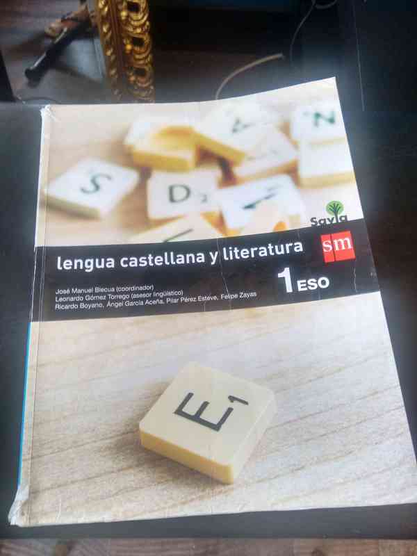 Libro de Lengua y Literatura 1º eso editorial SM