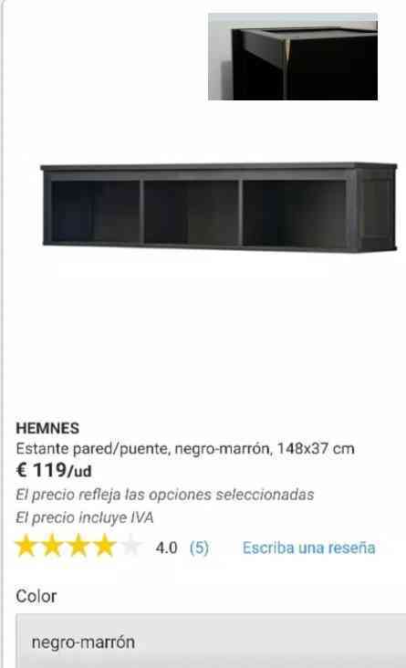 Mueble estante pared