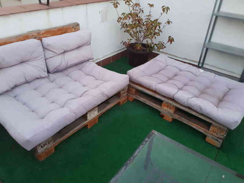 Regalo sofás de palés para terraza