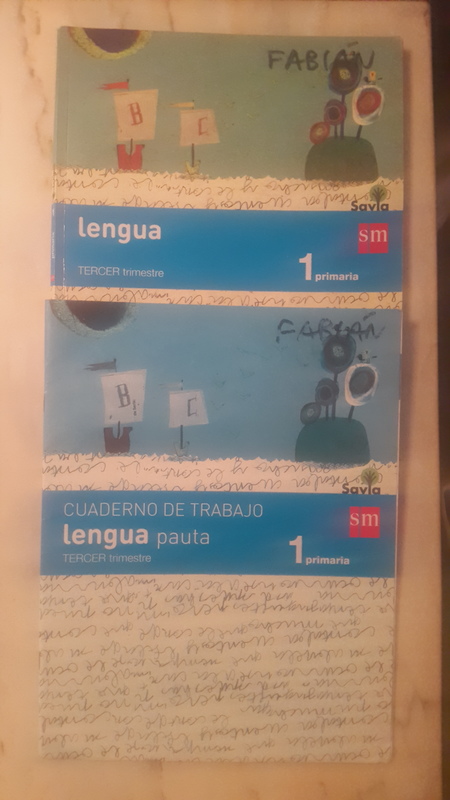 Libro y cuaderno Lengua 1ero Primaria