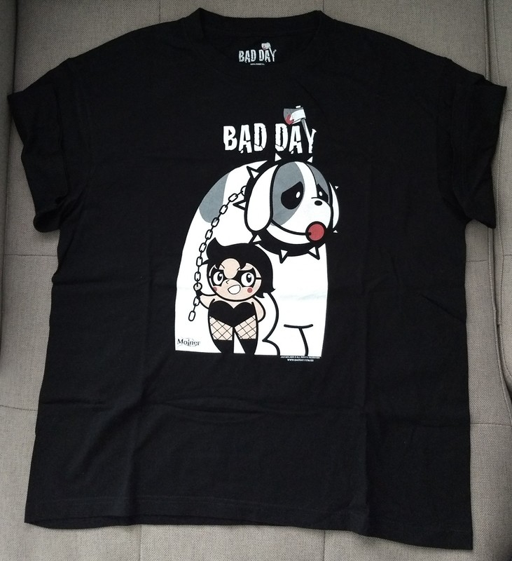 Camiseta Negra Hombre Talla L (Bad Day)