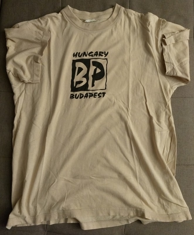 Camiseta Beige Budapest Hombre Talla XL 