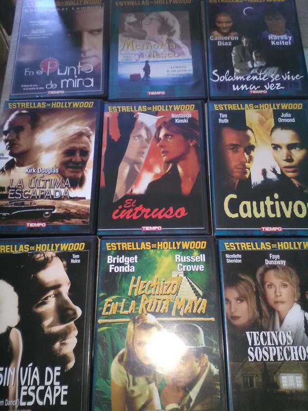 Regalo 9 DVDS. Estrellas de Hollywood. Revista Tiempo.