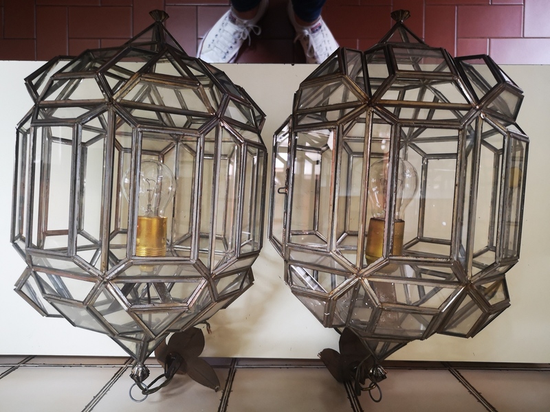 Dos faroles para colgar