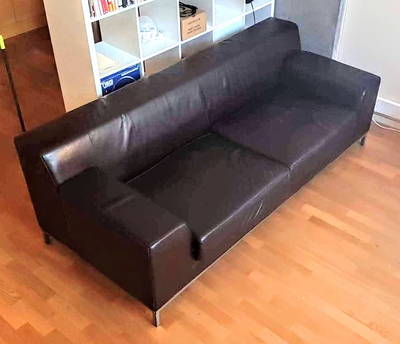 Sofá de piel 3 plazas Buen estado