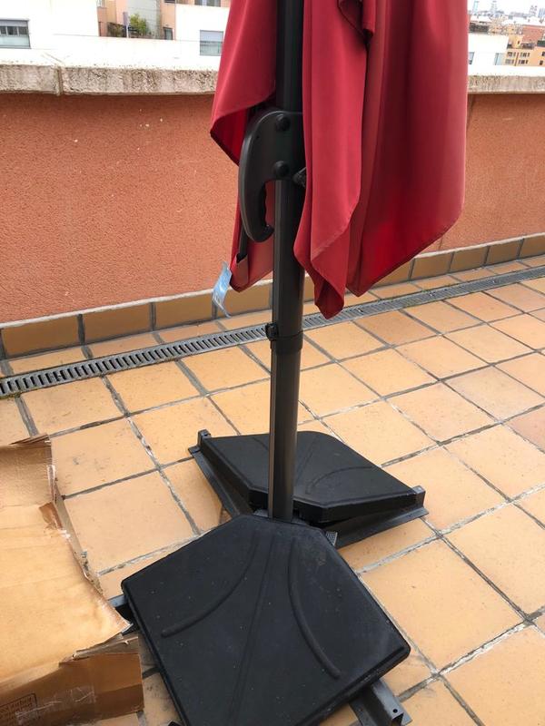 SOBRILLA PARASOL BASCULANTE GIRATORIO 2,5 METROS