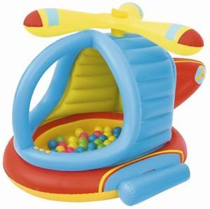Regalo helicóptero hinchable con bolas para niños