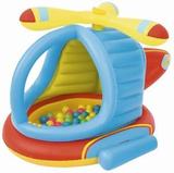 Regalo helicóptero hinchable con bolas para niños
