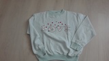 Sudadera Verde Clarito "love" Talla L/XL(mayte8)