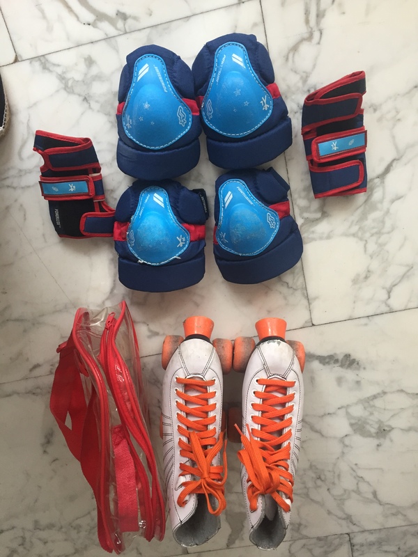 Patines niña y protecciones