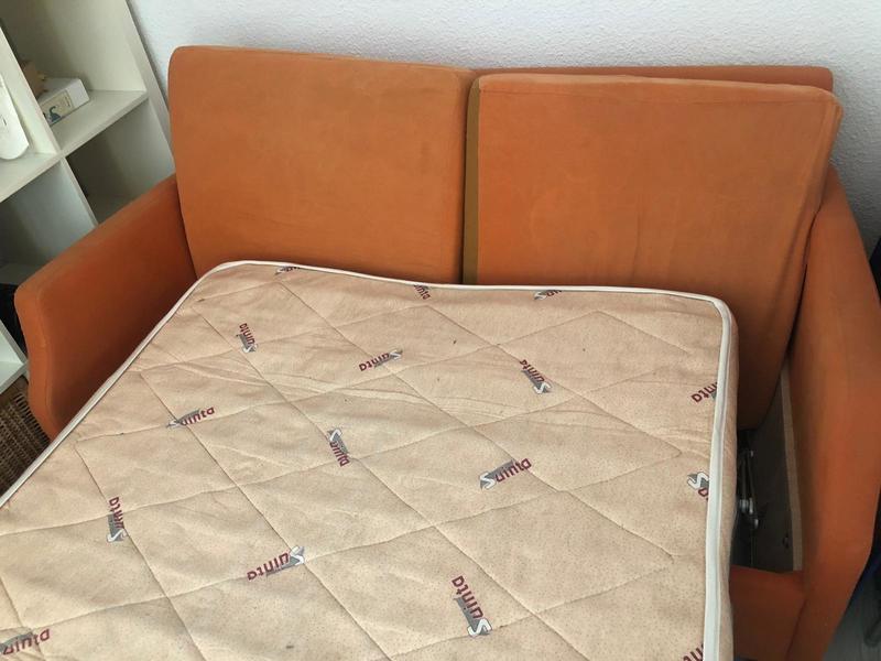 Sofá cama naranja