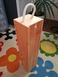 Regalo caja madera para botella de vino/cerveza. (SelinaKyle) 