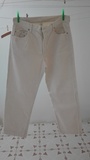 Pantalón caballero de pana, blanco roto. Talla 34 (1amigomio)