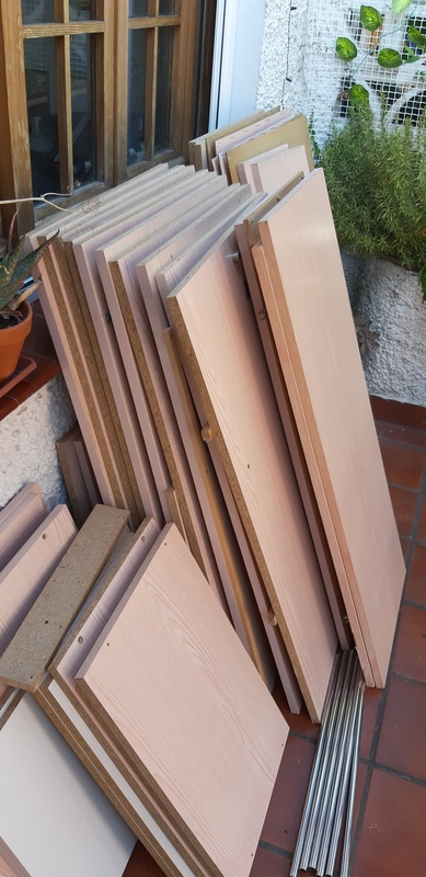 Armarios desmontados, perfecto estado