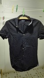 Camisa chico Azul Marino con puntitos. Talla S(alarifer)