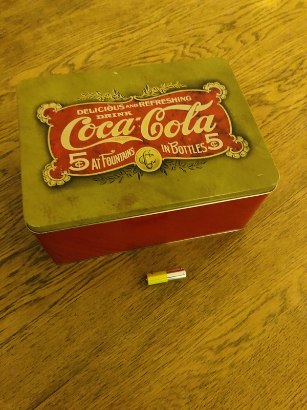 Caja de lata Coca-Cola