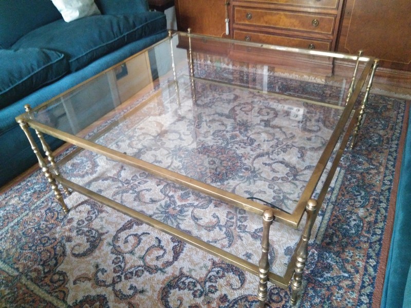 Mesa baja de centro y mesita de apoyo